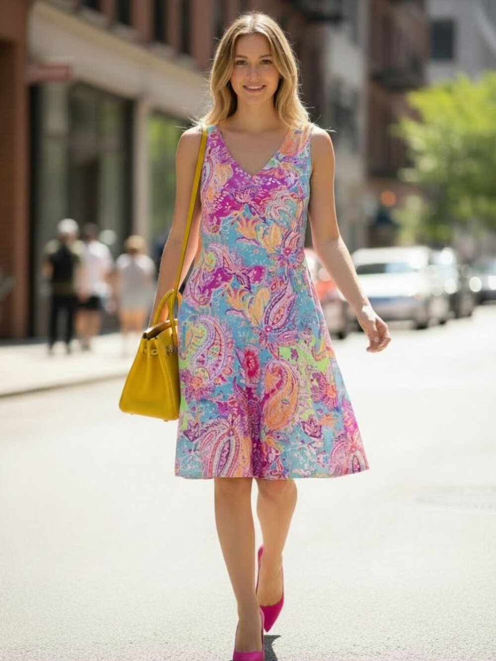 Lauren Ralph Lauren Colorful Paisley Dress